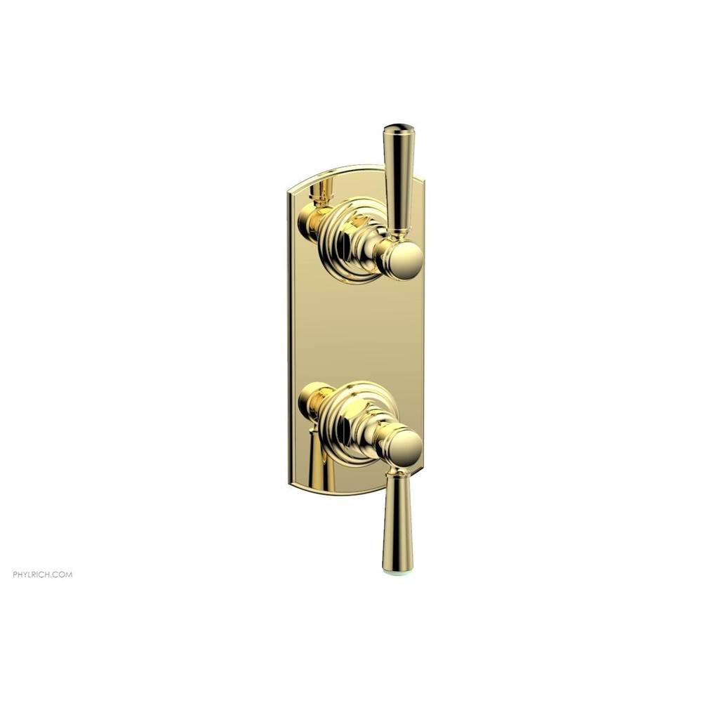 Phylrich - Mini Therm, 2 Lever Hdl - Polished Brass