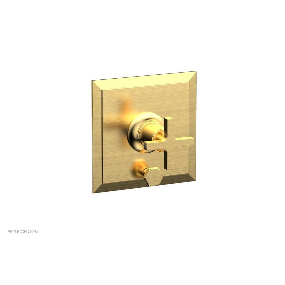 Phylrich - Pb Plate & Div To Cr Hdl - Satin Gold