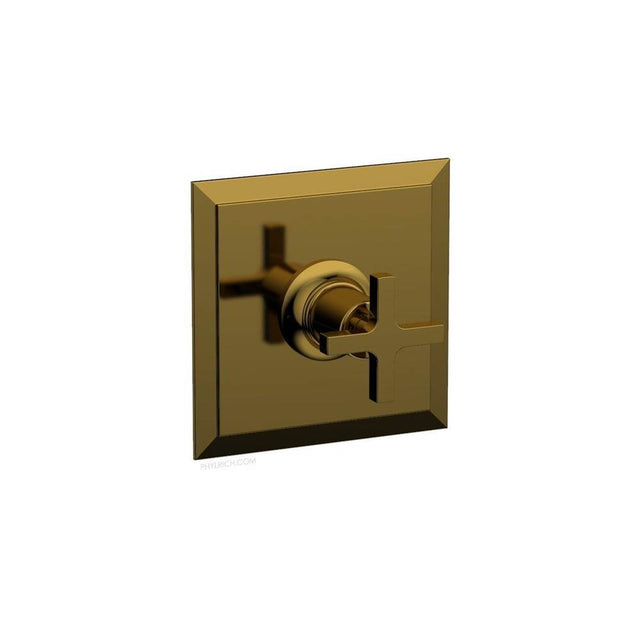 Phylrich - Pb Shwr To, Cross Hdl - French Brass
