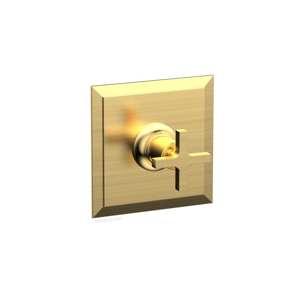 Phylrich - Pb Shwr To, Cross Hdl - Satin Gold