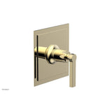 Phylrich - Shower Plate and Handle Trim - Polished Brass Uncoated