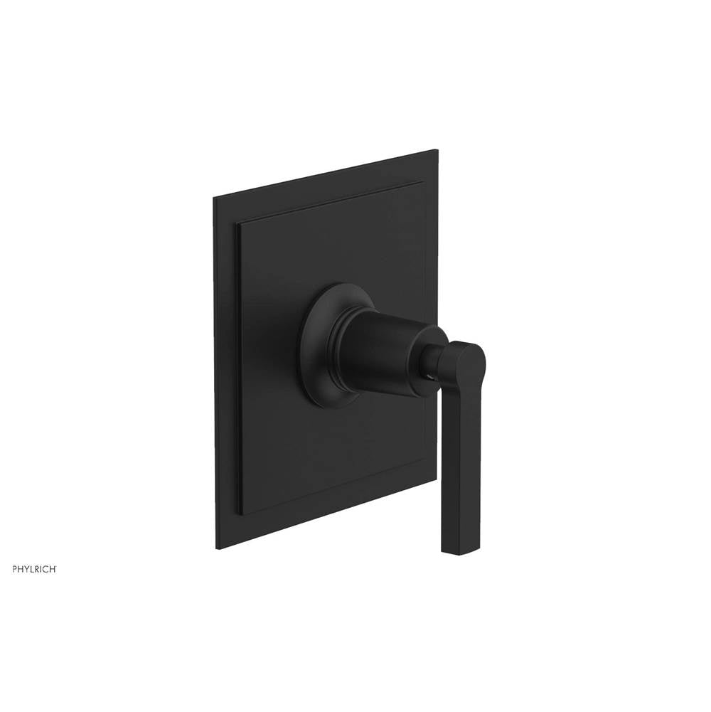 Phylrich - Shower Plate and Handle Trim - Matte Black
