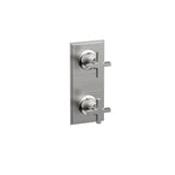 Phylrich - Mini Therm, 2 Cross Hdl - Satin chrome