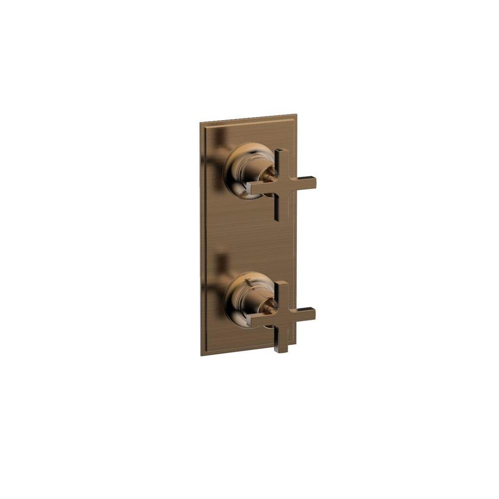Phylrich - Mini Therm, 2 Cross Hdl - Old English Brass