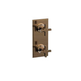 Phylrich - Mini Therm, 2 Cross Hdl - Old English Brass