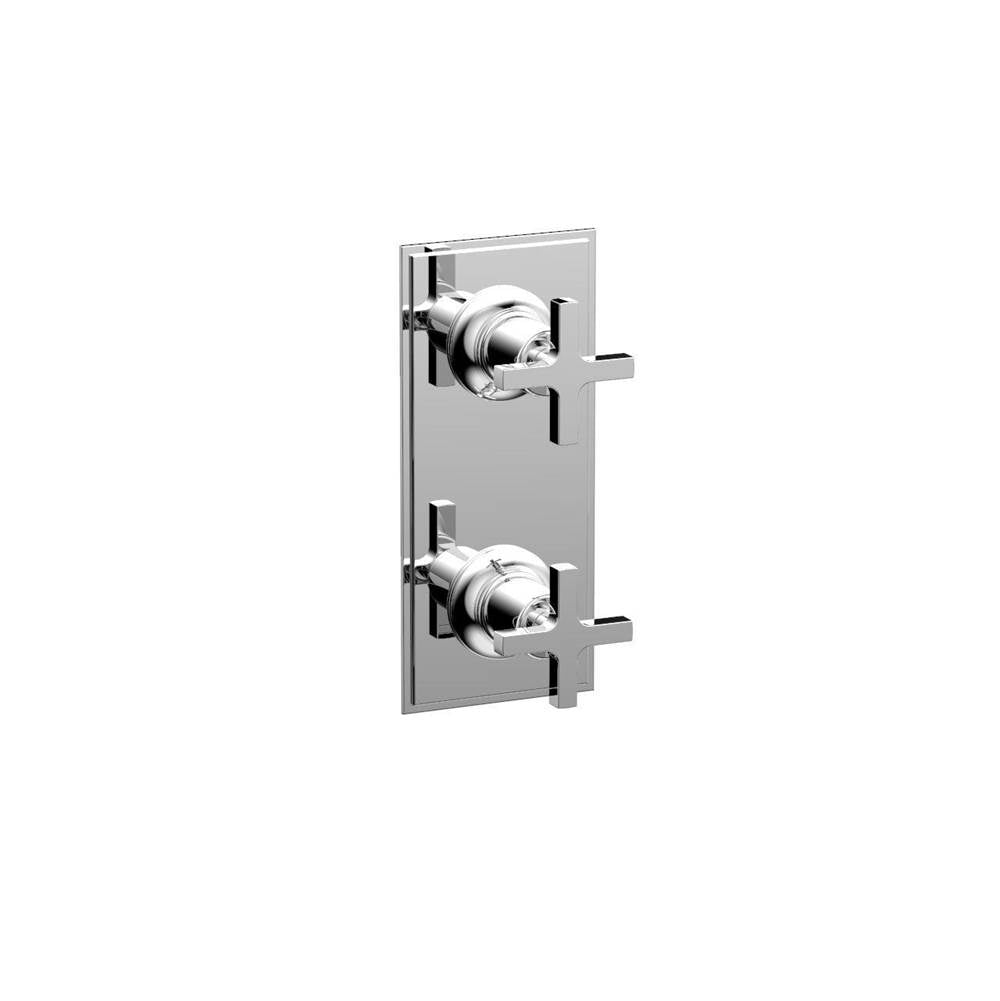 Phylrich - Mini Therm, 2 Cross Hdl - Polished Chrome