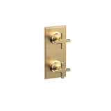 Phylrich - Mini Therm, 2 Cross Hdl - Satin Brass