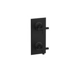 Phylrich - Mini Therm, 2 Cross Hdl - Matte Black