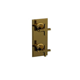 Phylrich - Mini Therm, 2 Cross Hdl - French Brass