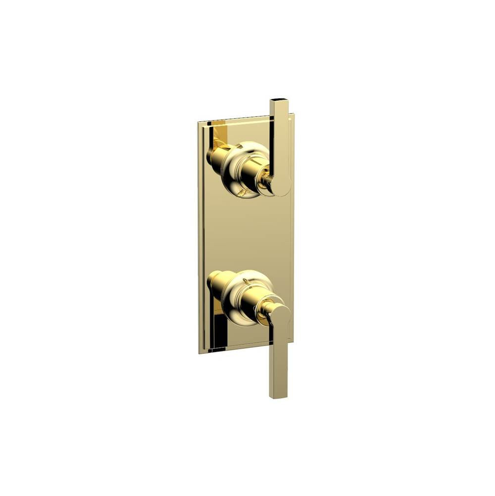 Phylrich - Mini Therm, 2 Lever Hdl - Polished Brass