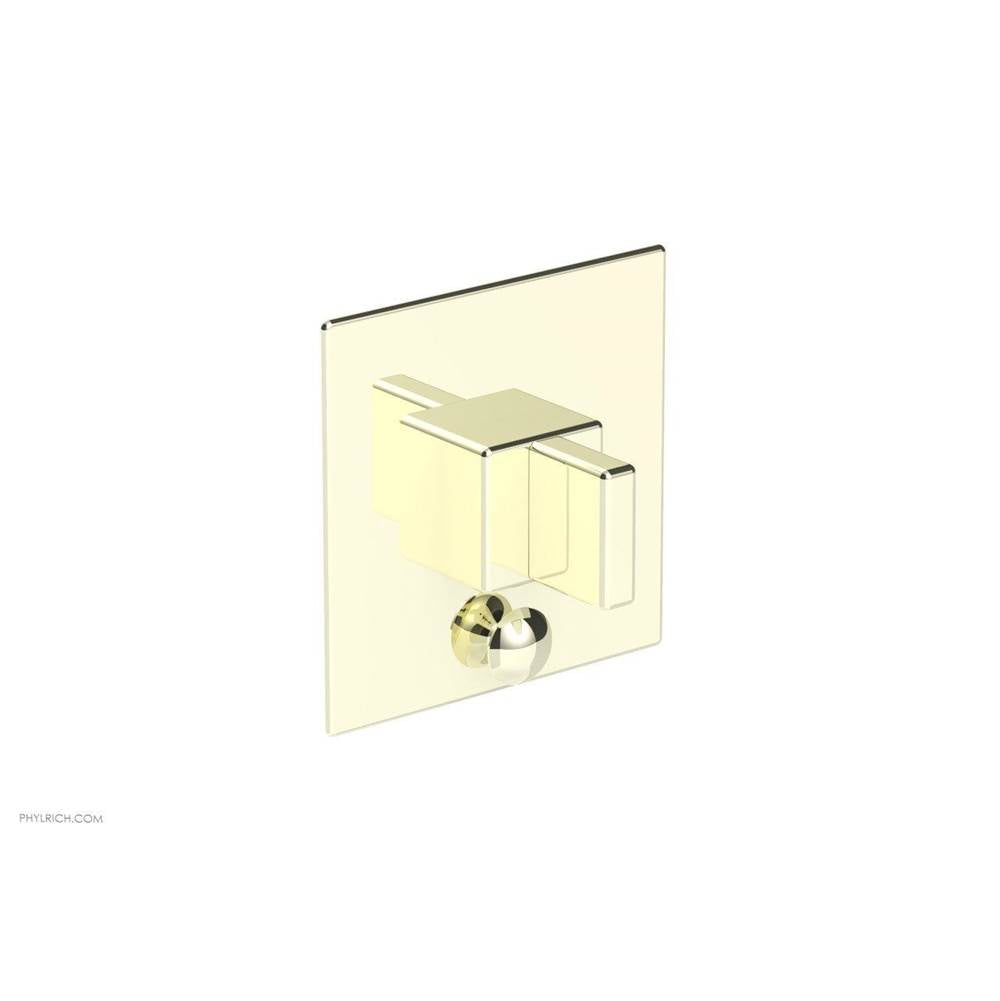 Phylrich - MIX Pressure Balance Shower Plate with Diverter and Handle Trim Set - Blade Handle 4-107 - Burnished Nickel