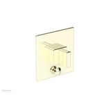 Phylrich - MIX Pressure Balance Shower Plate with Diverter and Handle Trim Set - Blade Handle 4-107 - Burnished Nickel