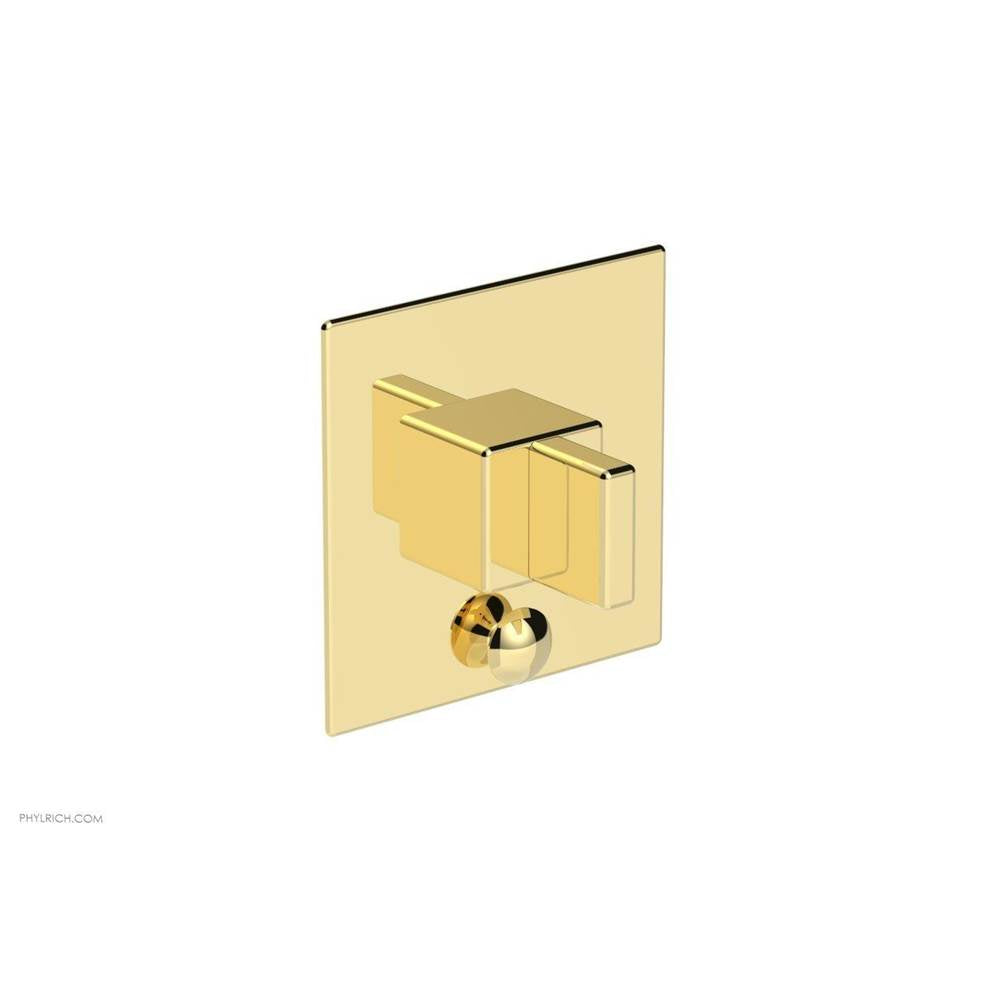 Phylrich - MIX Pressure Balance Shower Plate with Diverter and Handle Trim Set - Blade Handle 4-107 - Polished Gold
