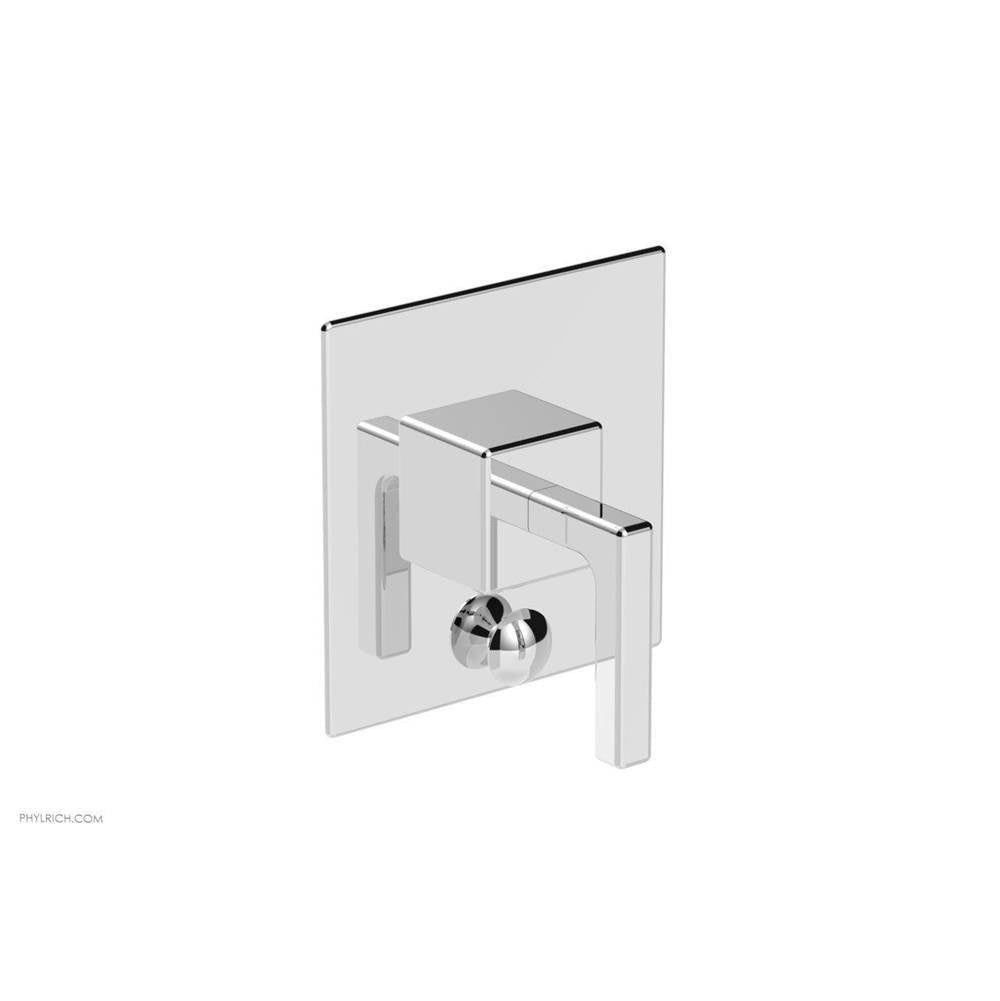 Phylrich - MIX Pressure Balance Shower Plate with Diverter and Handle Trim Set - Lever Handle 4-108 - Matte Black