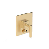 Phylrich - MIX Pressure Balance Shower Plate with Diverter and Handle Trim Set - Lever Handle 4-108 - Satin Nickel