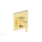 Phylrich - MIX Pressure Balance Shower Plate with Diverter and Handle Trim Set - Lever Handle 4-108 - French Brass