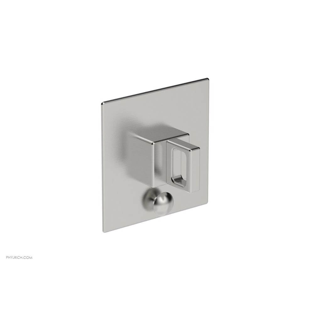 Phylrich - MIX Pressure Balance Shower Plate with Diverter and Handle Trim Set - Ring Handle 4-109 - Satin chrome