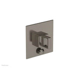Phylrich - MIX Pressure Balance Shower Plate with Diverter and Handle Trim Set - Ring Handle 4-109 - Pewter