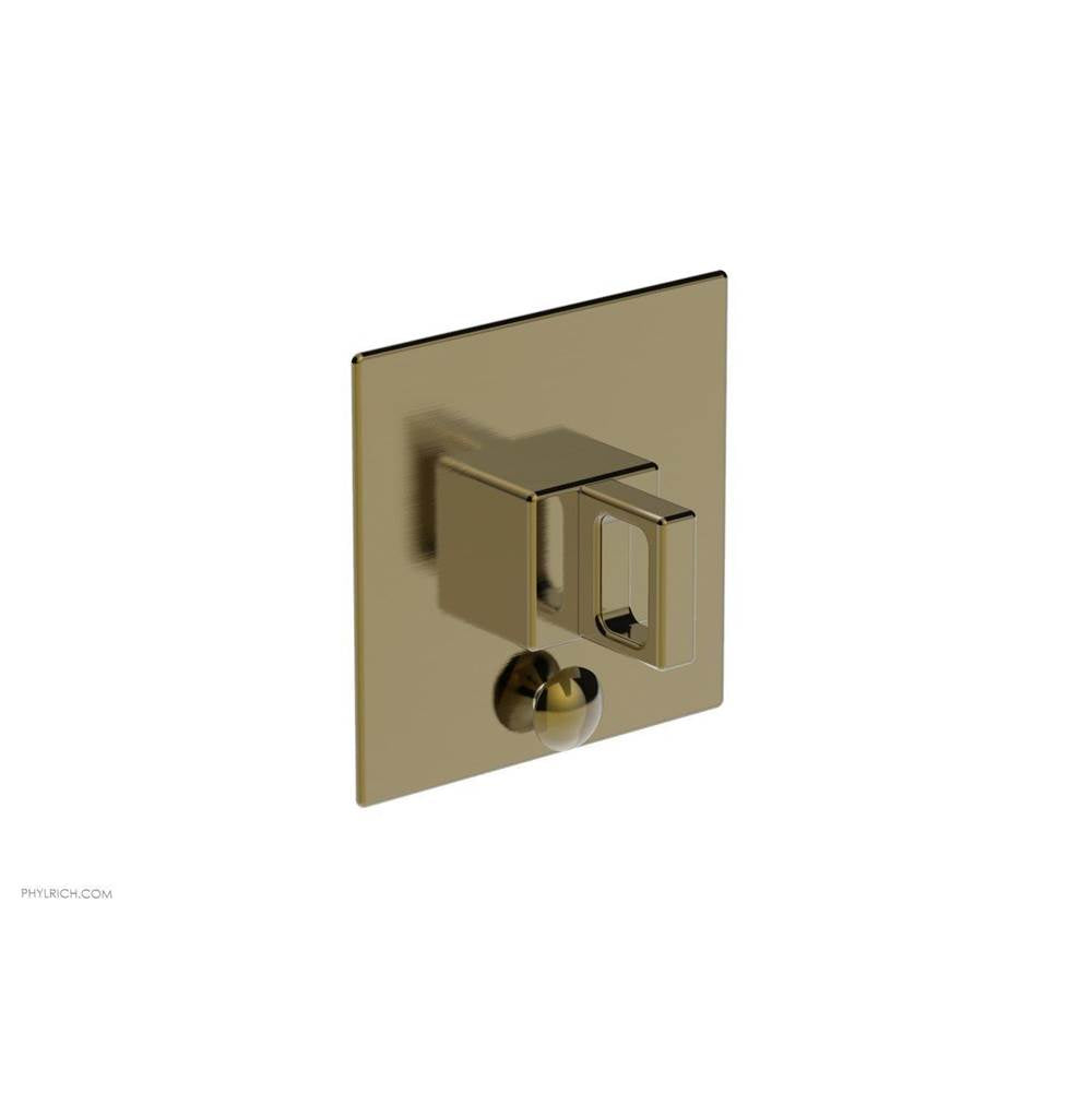 Phylrich - MIX Pressure Balance Shower Plate with Diverter and Handle Trim Set - Ring Handle 4-109 - Antique Brass