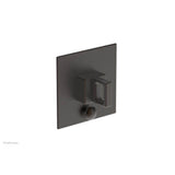 Phylrich - MIX Pressure Balance Shower Plate with Diverter and Handle Trim Set - Ring Handle 4-109 - Oil Rubbed Bronze