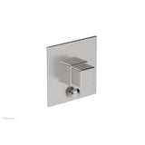 Phylrich - MIX Pressure Balance Shower Plate with Diverter and Handle Trim Set - Cube Handle 4-110 - Pewter