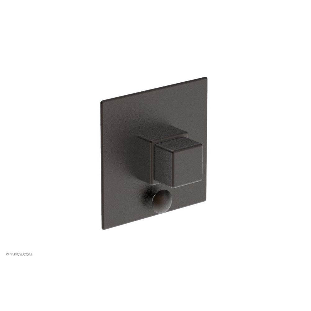 Phylrich - MIX Pressure Balance Shower Plate with Diverter and Handle Trim Set - Cube Handle 4-110 - Polished Chrome