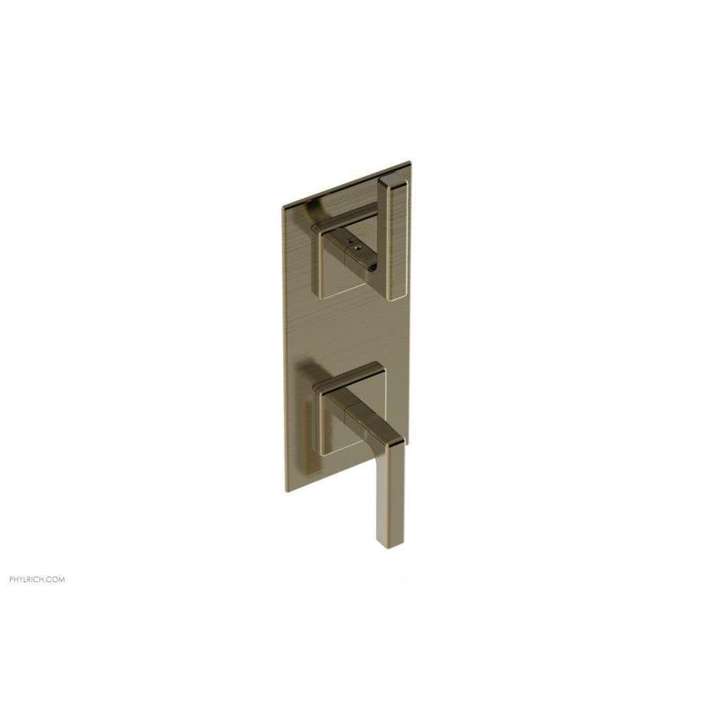 Phylrich - MIX 1/2'' Thermostatic Valve with Volume Control or Diverter 4-116 - Antique Brass
