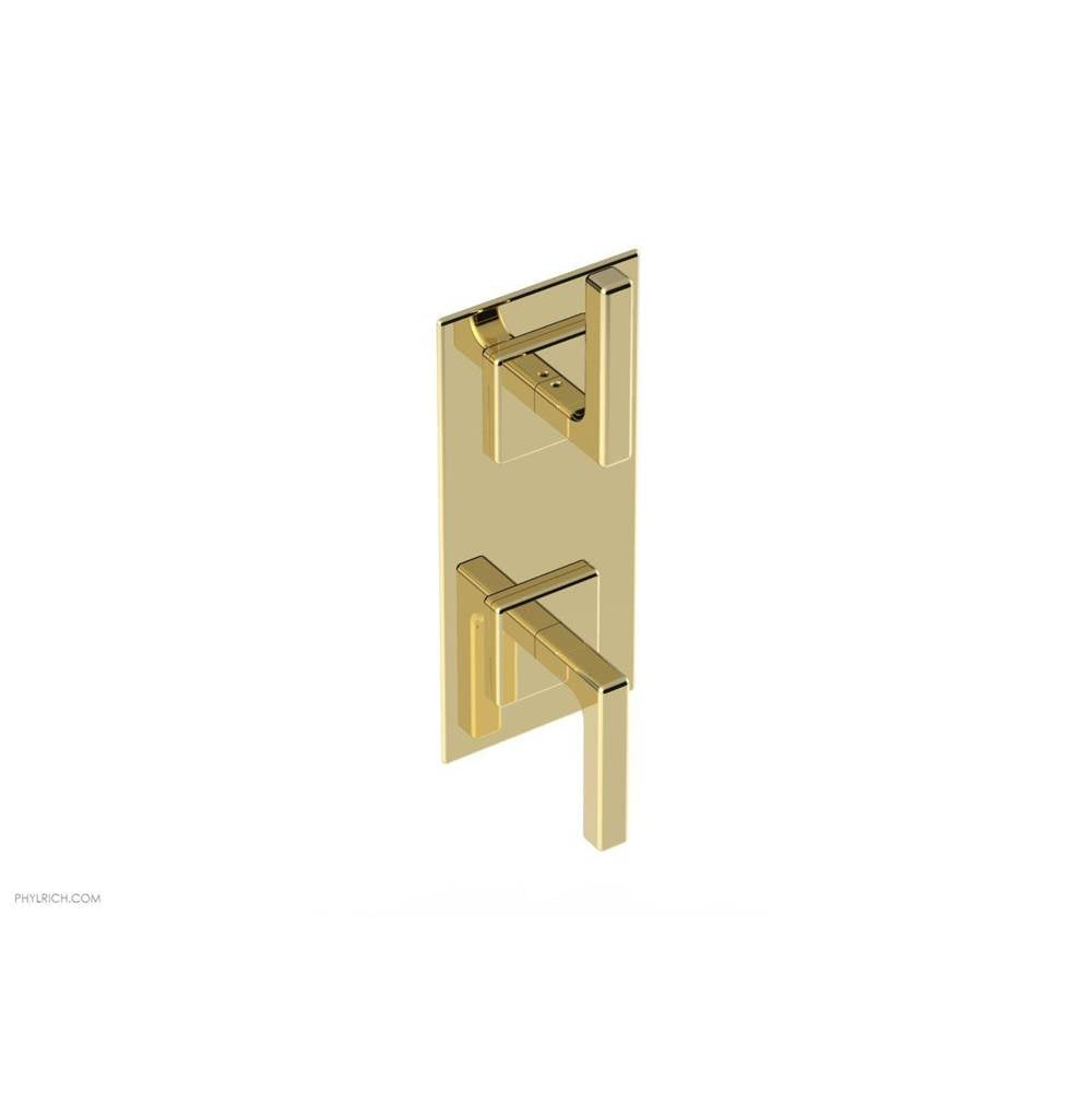 Phylrich - MIX 1/2'' Thermostatic Valve with Volume Control or Diverter 4-116 - French Brass