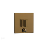 Phylrich - STRIA Pressure Balance Shower Plate with Diverter and Handle Trim Set 4-119 - Antique Brass