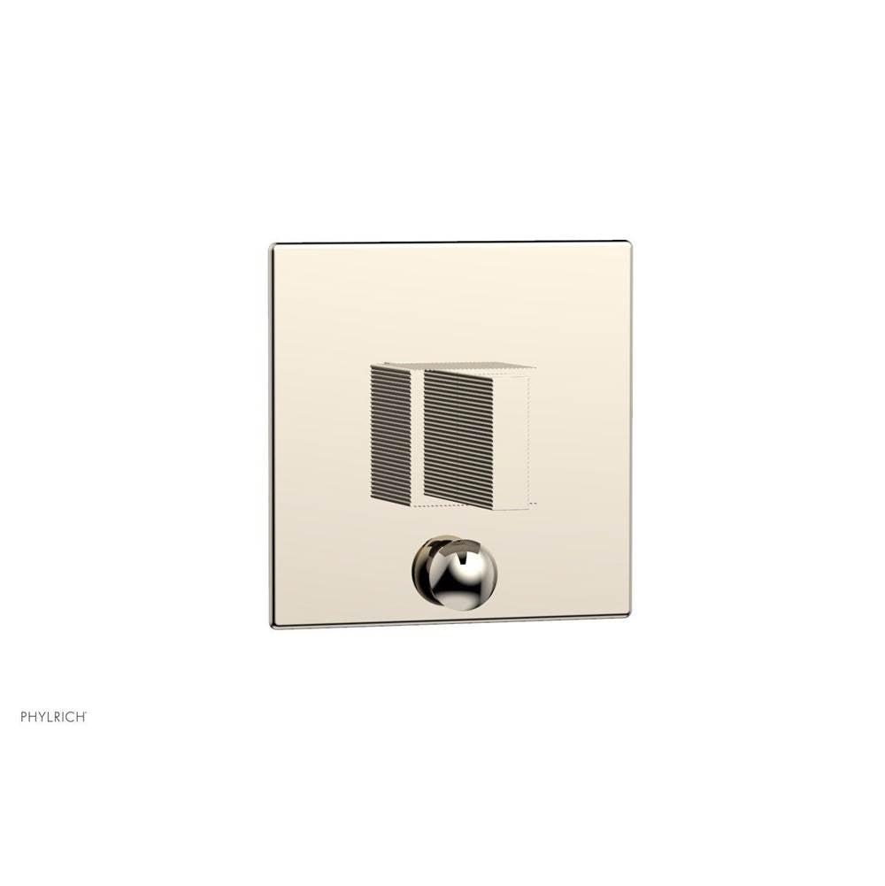 Phylrich - STRIA Pressure Balance Shower Plate with Diverter and Handle Trim Set 4-119 - Polished Nickel