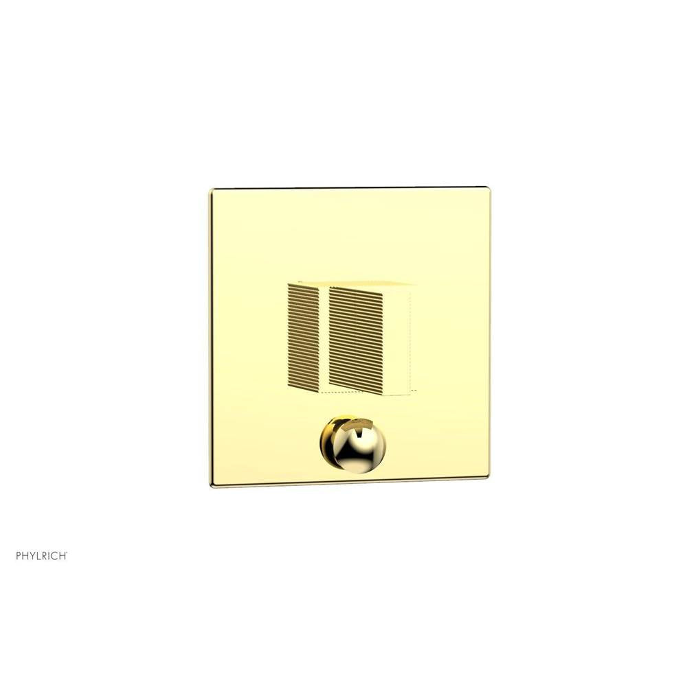Phylrich - STRIA Pressure Balance Shower Plate with Diverter and Handle Trim Set 4-119 - Polished Brass