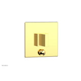 Phylrich - STRIA Pressure Balance Shower Plate with Diverter and Handle Trim Set 4-119 - Satin Gold