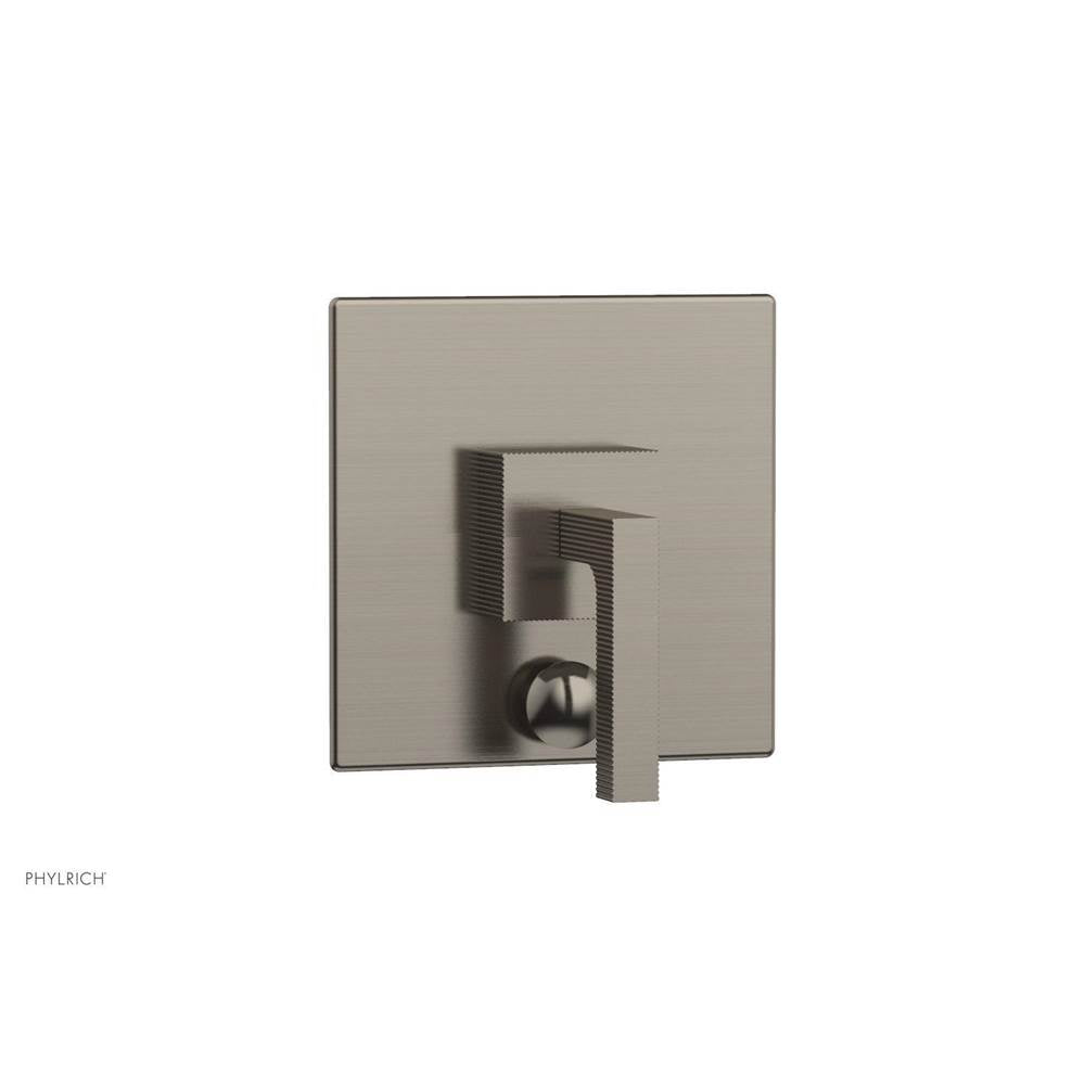 Phylrich - STRIA Pressure Balance Shower Plate with Diverter and Handle Trim Set 4-120 - Pewter