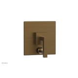 Phylrich - STRIA Pressure Balance Shower Plate with Diverter and Handle Trim Set 4-120 - Old English Brass