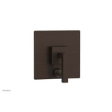 Phylrich - STRIA Pressure Balance Shower Plate with Diverter and Handle Trim Set 4-120 - Antique Bronze