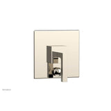 Phylrich - STRIA Pressure Balance Shower Plate with Diverter and Handle Trim Set 4-120 - Polished Nickel