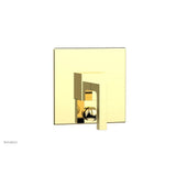 Phylrich - STRIA Pressure Balance Shower Plate with Diverter and Handle Trim Set 4-120 - Polished Brass