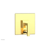 Phylrich - STRIA Pressure Balance Shower Plate with Diverter and Handle Trim Set 4-120 - Satin Gold