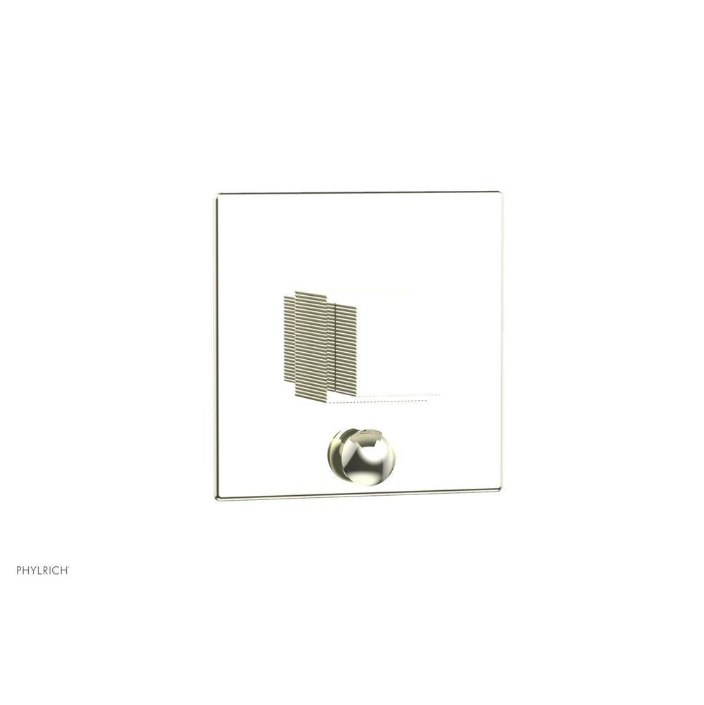 Phylrich - STRIA Pressure Balance Shower Plate with Diverter and Handle Trim Set 4-121 - Burnished Nickel