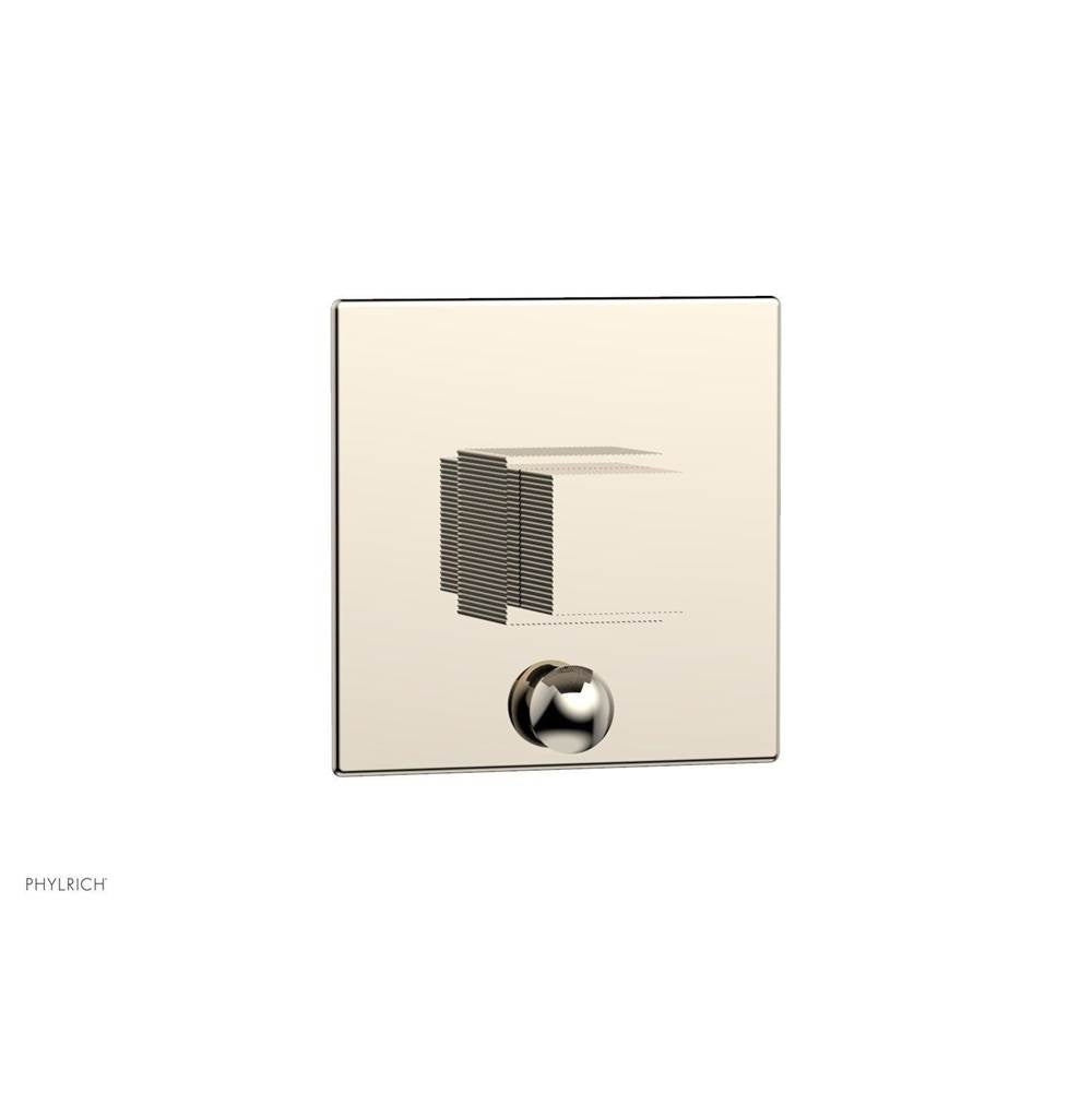 Phylrich - STRIA Pressure Balance Shower Plate with Diverter and Handle Trim Set 4-121 - Polished Nickel
