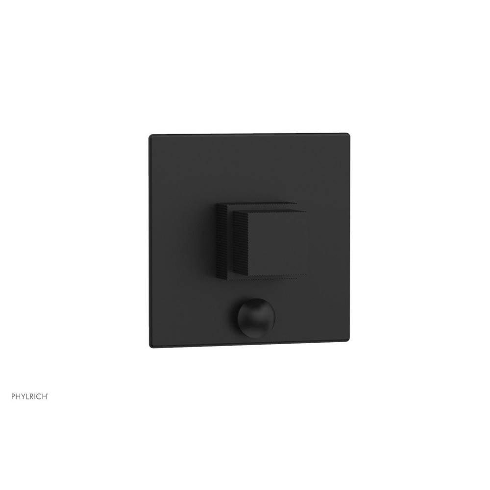 Phylrich - STRIA Pressure Balance Shower Plate with Diverter and Handle Trim Set 4-121 - Matte Black