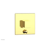Phylrich - STRIA Pressure Balance Shower Plate with Diverter and Handle Trim Set 4-121 - Polished Gold