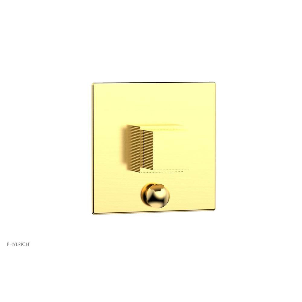 Phylrich - STRIA Pressure Balance Shower Plate with Diverter and Handle Trim Set 4-121 - Satin Gold