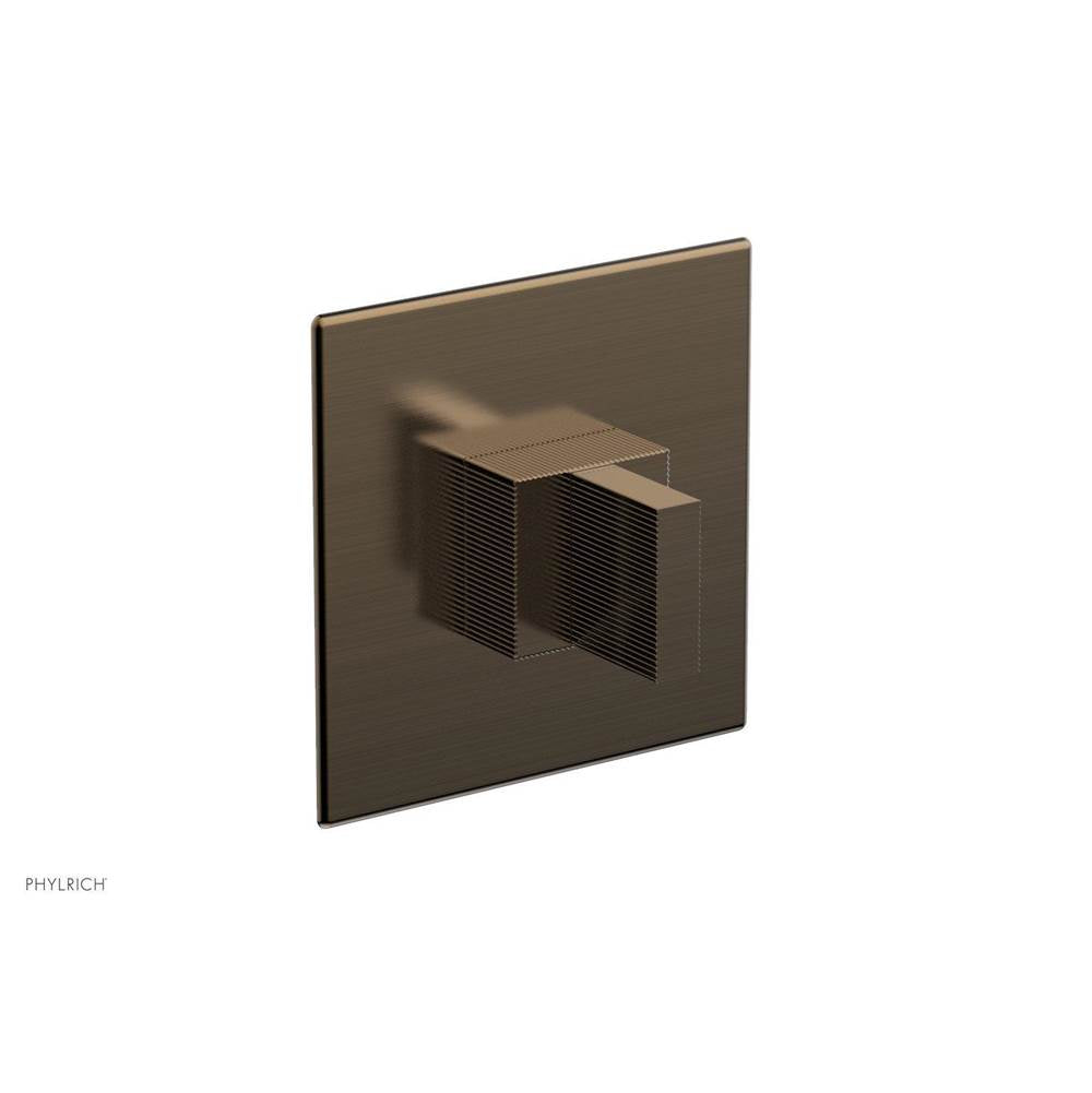 Phylrich - STRIA 1/2'' Mini Thermostatic Shower Trim 4-122 - Antique Brass
