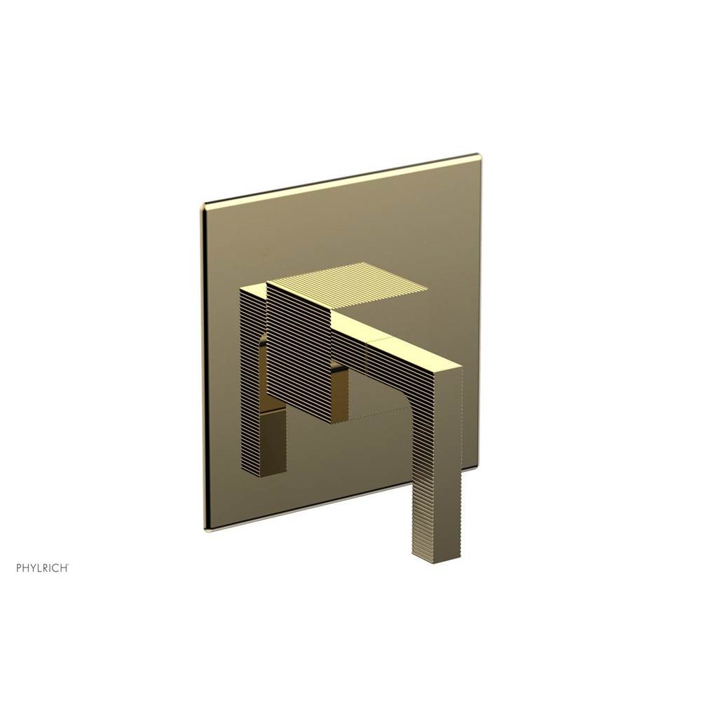 Phylrich - STRIA 1/2'' Mini Thermostatic Shower Trim 4-123 - Polished Brass Uncoated