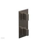 Phylrich - STRIA 1/2'' Thermostatic Valve with Volume Control or Diverter 4-125 - Pewter