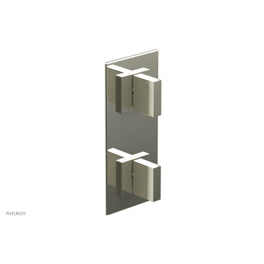 Phylrich - STRIA 1/2'' Thermostatic Valve with Volume Control or Diverter 4-125 - Burnished Nickel
