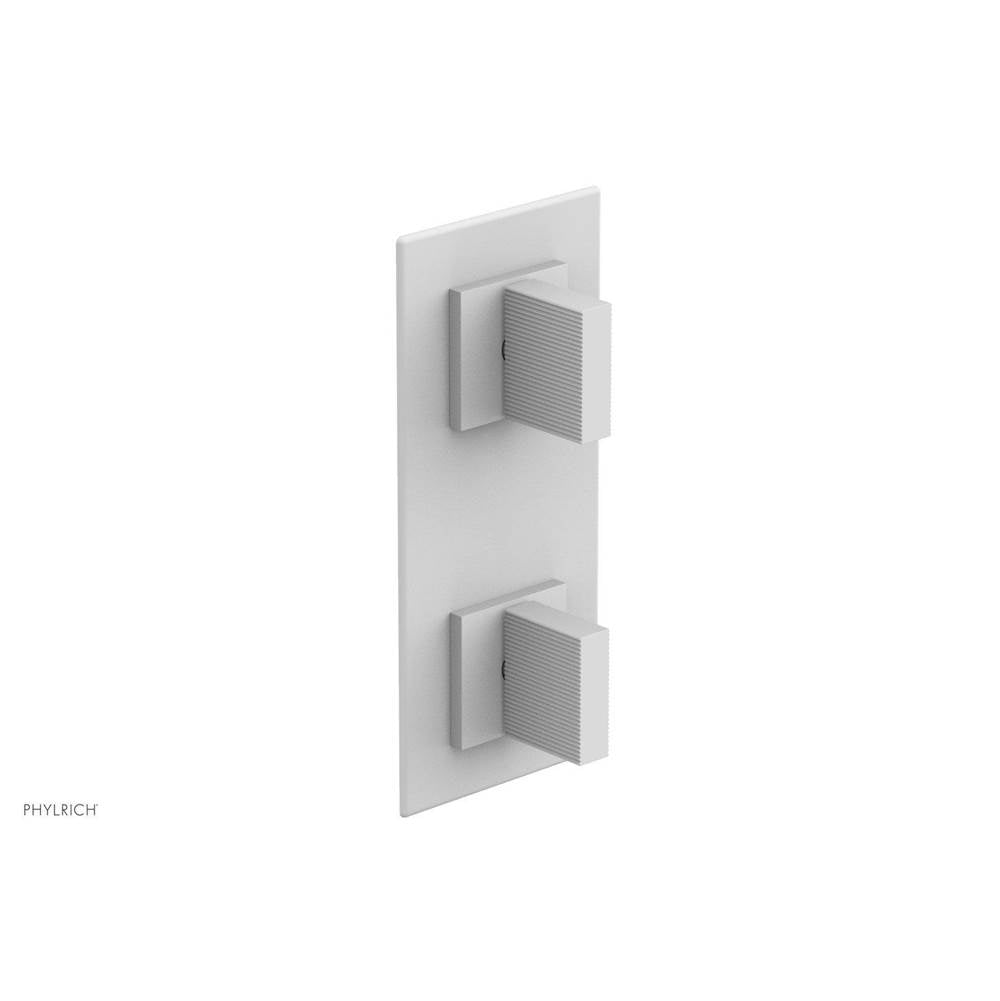 Phylrich - STRIA 1/2'' Thermostatic Valve with Volume Control or Diverter 4-125 - Satin White