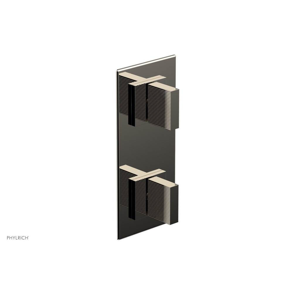 Phylrich - STRIA 1/2'' Thermostatic Valve with Volume Control or Diverter 4-125 - Polished Nickel