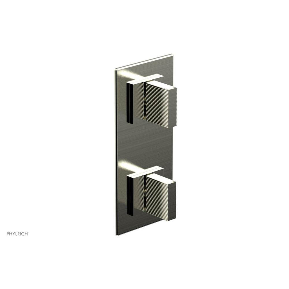 Phylrich - STRIA 1/2'' Thermostatic Valve with Volume Control or Diverter 4-125 - Satin Nickel